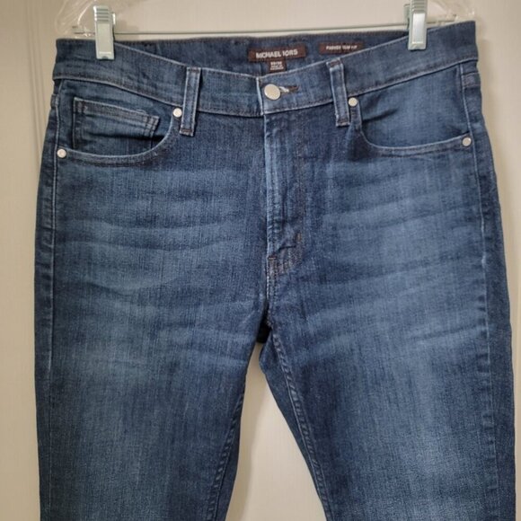 Michael Kors Size 33x32 Parker Slim-Fit Stretch-Cotton Jeans - Picture 11 of 13